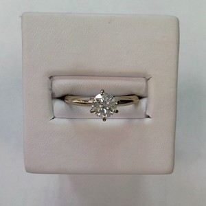 White Gold 14kt Diamond Ring, size 6 1/2