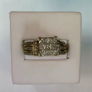 Yellow Gold 10kt Engagement Ring, size 7 