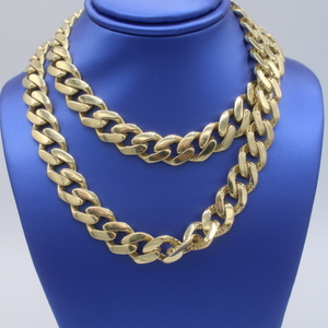  Men's Yellow Gold Necklace/Chain 14kt Cuban