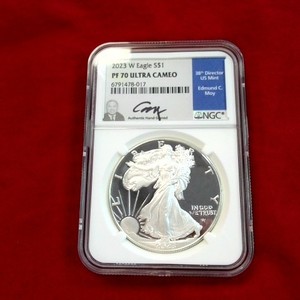 NGC Graded 2023 W Eagle S$1 PF 70 ULTRA CAMEO