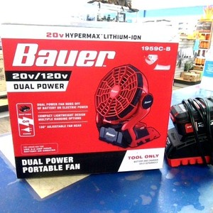 Bauer Dual Power Portable Fan