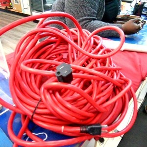 Red extension cord