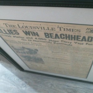 The Louisville Times D-Day Newspaper "Attack"