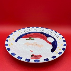 "Cookies For Santa" Christmas Plate 