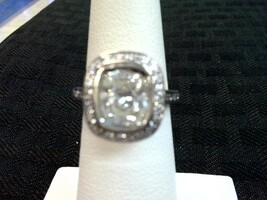  White Gold 14kt 5.10gms Ring Natural 1ct Diamond Loc:J2