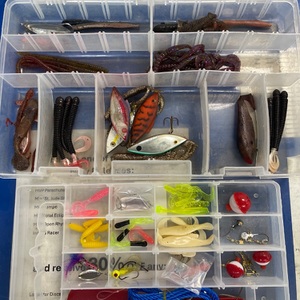 Small tackle box with tackle