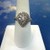  Women's 10kt White Gold Ring - Pear Shaped Setting