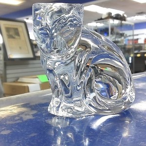 Waterford Crystal cat