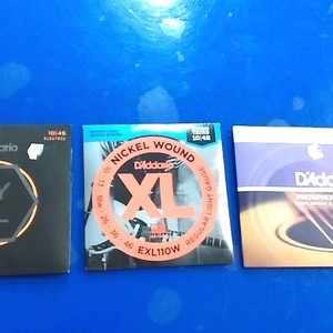 Guitar strings in pack