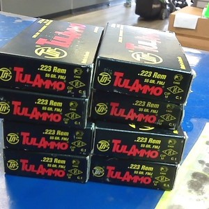 TULAMMO .223 REM STEEL CASE 55 GRAIN @) ROUNDS