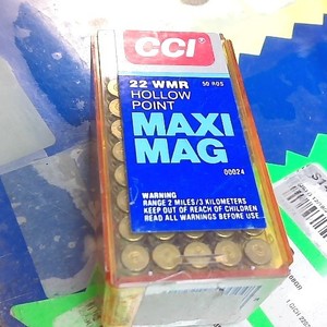 CCI .22 WMR Hollow Point Maxi Mag 50 Rounds