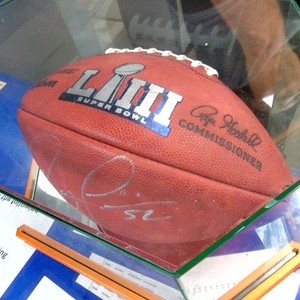 Football  Signed by Ray Lewis 