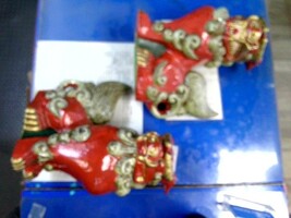 Japanese Kutani  Guardian Dog set