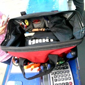 Various tool bag full of tools