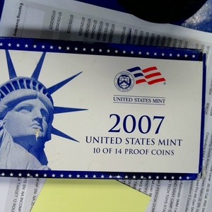 United States Mint 2007 10  of 14 Proof Coins