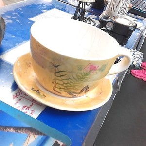 Garden Butterfly Teacup Planter