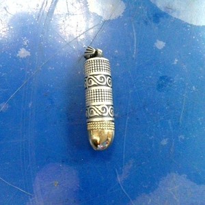 Sterling Silver Bullet Pendant .925 Silver Bullet Pendant