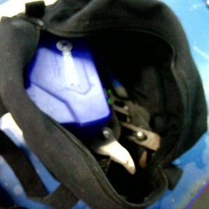 Various various tools with bag