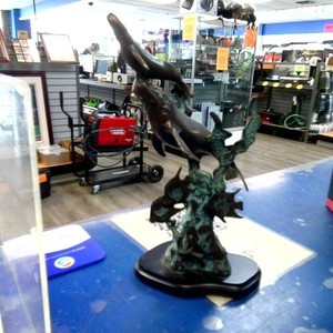 Bronze Statue Humpback Whale & Calf Sculpture