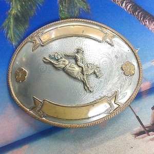 Belt Buckle Silver Horse