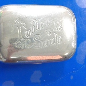 Vintage silver soap holder