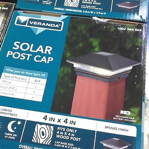 Veranda post cap lights