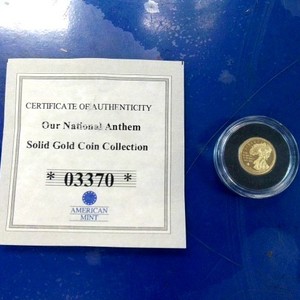 America Mint National Anthem Gold Coin