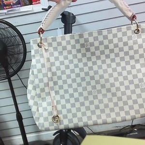 Louis Vuitton White Canvas