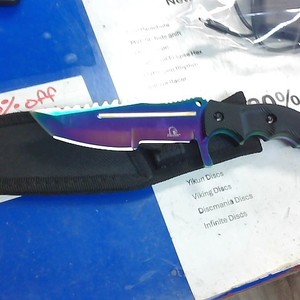 FALCON FIXED BLADE KNIFE RAINBOW 