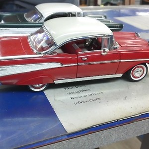 1957 Chevy Bel-Aire 1:24 Die Cast Red Car