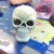 Halloween Decor Iridescent Skull Decoration
