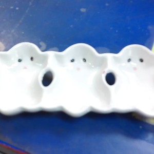 Halloween Decor Ghost Candy Tray