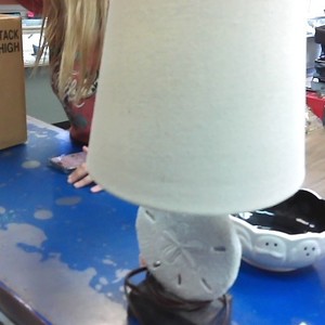 Old Time Pottery Sand Dollar Lamp