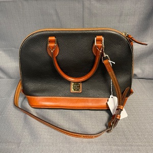 Dooney & Bourke brown and blue leather