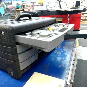 Gray and black 4 drawer small